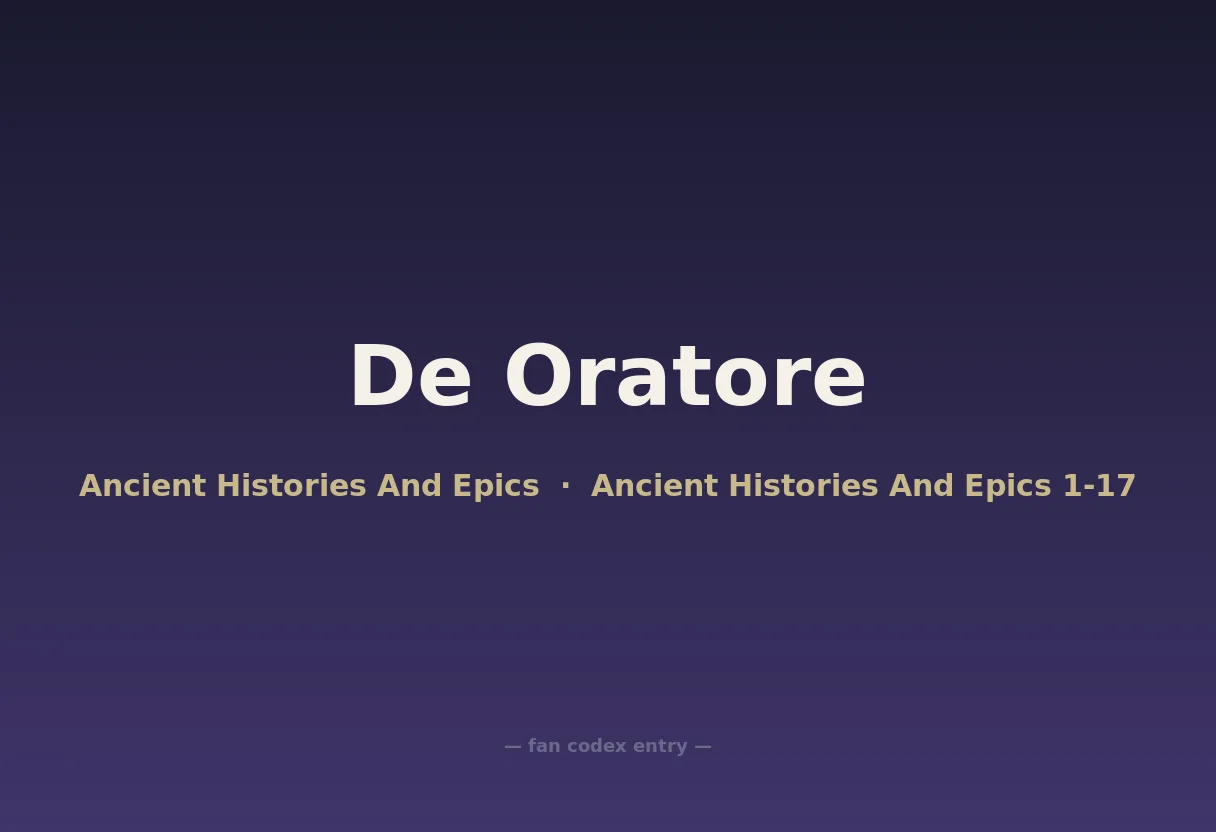 De Oratore